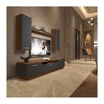 Decoraktiv Trendstyle Ceviz Antrasit 5d Mdf Tv Ünitesi Tv Sehpası