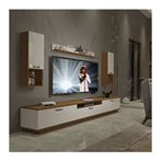 Decoraktiv Trendstyle Ceviz Beyaz 270da Mdf Tv Ünitesi Tv Sehpası