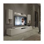 Decoraktiv Trendstyle Parlak Beyaz 270das Mdf Tv Ünitesi Tv Sehpası