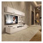Decoraktiv Trendstyle Parlak Beyaz 5 Slm Tv Ünitesi Tv Sehpası
