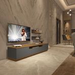 Decoraktiv Trio 4s Mdf Tv Ünitesi Tv Sehpası - Pera - Antrasit