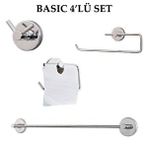 Decordem Banora Basic Krom 4'lü Lux Banyo Seti
