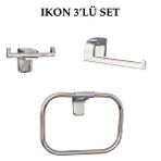 Decordem Banora Ikon Krom 3'lü Premium Banyo Seti