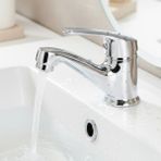 Decordem Banora Liza, Krom Küçük Lavabo Bataryası, Paslanmaz Pirinç Gövde, Su Tasarruflu Perlatörlü Musluk