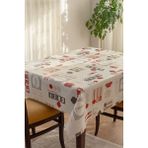 Decorekor astarlı Elyaf Tabanlı Silinebilir Hijyenik Muşamba Pvc Masa Örtüsü 304-1 - Beyaz - 140 x 180 cm