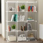 DECORELAX 12 Bölmeli Tel Küp Çok Amaçlı Organizer Raf Beyaz 33cm Mutfak, Oyuncak, Kiler, Depolama Rafı