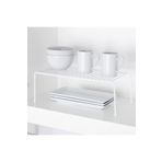 Decorelax Tel Organizer Dolap Depolama Rafı 4'lü Set 22X40CM Beyaz