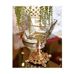 Decores Home Center 6 Adet Metal Ayaklı Gold Detaylı Magnolia-kase-dondurmalık-şekerlik