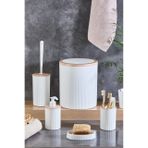 Decorev Lüks 5'li Banyo Seti Şık Tasarımlı Banyo Takımı Beyaz