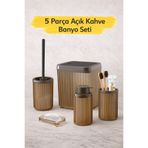 decorev Modern Tasarımlı 5 Parça Banyo Aksesuar Seti DC-6791