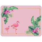 Decorita 10001503056 Tropik Flamingo Desen Cam Kesme Tahtası, 30cm x 40cm