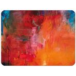 Decorita 10001503073 Renkli Yağlıboya Cam Kesme Tahtası, 30cm x 40cm