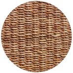 Decorita 10001505113 Hasır Görünümlü Cam Kesme Tahtası, Çap 32cm