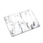 Decorita Beyaz Mermer Görünümlü Cam Kesme Tahtası 30 x 40 CM