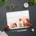 Decorita Beyaz Mum Desen | Cam Kesme Tahtası - Cam Kesme Tablası | 30cm x 40cm - 30 x 40 cm