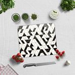 DECORITA Black Gold | Cam Kesme Tahtası (29cm x 34cm)