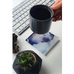 Decorita Cam Bardak Altlığı | 4'lü Takım Ocean Desen | 10cm X 10cm