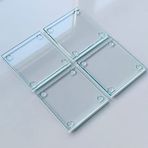 Decorita Cam Bardak Altlığı | 4'lü Takım Saydam | 10cm X 10cm