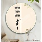 Decorita Cam Diyet Tabağı | Cam Sunum Tabağı | Yarım Tabak Yeter | Çap32cm - Krem