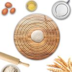Decorita | Cam Hamur Açma Matı | Ahşap Görünümlü | Çap40cm - 1 Adet
