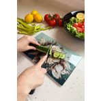 Decorita Cam Kesme Tablası - Cam Kesme Tahtası | Lotus | 17cm x 29cm