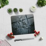 Decorita Cam Kesme Tahtası - Cam Kesme Tablası | Doğal Taş Desen | 29cm x 34cm - 1 Adet