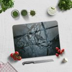 Decorita Cam Kesme Tahtası - Cam Kesme Tablası | Doğal Taş Desen | 30cm x 40cm - 1 Adet