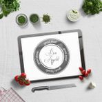 Decorita Cam Kesme Tahtası - Cam Kesme Tablası | Good Food - Beyaz Fon | 30 cm x 40 cm - Siyah - Beyaz - 30cm x 40cm