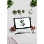 Decorita Cam Kesme Tahtası - Cam Kesme Tablası | Harfli Tasarım | S | 20cm X 30cm
