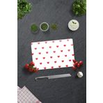 Decorita Cam Kesme Tahtası - Cam Kesme Tablası | Kalp Desenli | 20cm x 30cm