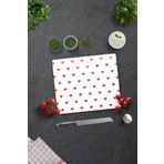 Decorita Cam Kesme Tahtası - Cam Kesme Tablası | Kalp Desenli | 29cm x 34cm