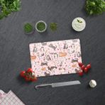 Decorita Cam Kesme Tahtası - Cam Kesme Tablası | Kedi Desenli | 20CM x 30CM - 20 x 30 cm