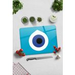 Decorita Cam Kesme Tahtası - Cam Kesme Tablası | Nazar Boncuğu | 30cm x 40cm