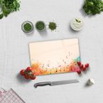 Decorita Cam Kesme Tahtası - Cam Kesme Tablası | Renkli Notalar | 20CM x 30CM - 20 x 30 cm