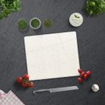 Decorita Cam Kesme Tahtası - Cam Kesme Tablası | Seramik Desen - Açık Fon | 29CM x 34CM - 29 x 34 cm