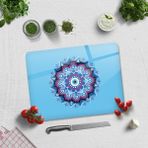 Decorita Cam Kesme Tahtası - Cam Kesme Tablası | Turkuaz Nazar Boncuğu | 30cm x 40cm