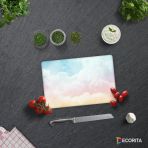 Decorıta Cam Kesme Tahtası | Renkli Bulutlar