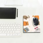 Decorita Cam Mouse Pad | Cam Masa Matı | Cat Mascot | Small | 18CM x 22CM