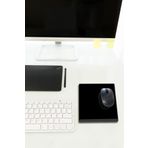 Decorita Cam Mouse Pad | Cam Masa Matı | Düz Renk - Siyah | Small | 18CM x 22CM