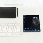 Decorita Cam Mouse Pad | Cam Masa Matı | Hex Textured | Small | 18CM x 22CM