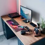 Decorita Cam Mouse Pad | Cam Masa Matı | Techno Boy | Large | 40CM x 80CM