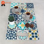 Decorita Cam Tepsi | Mavi Çini Desen | 29cm x 52cm