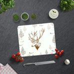 DECORITA Cervus Deer | Cam Kesme Tahtası (29cm x 34cm)