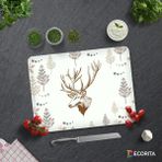 Decorita Cervus Deer | Cam Kesme Tahtası - Cam Kesme Tablası | 30 cm x 40 cm