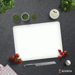 Decorita Düz Renk - Beyaz | Cam Kesme Tahtası - Cam Kesme Tablası | 30cm x 40cm - 30 x 40 cm