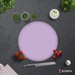 Decorita Düz Renk - Lila | Cam Kesme Tahtası - Cam Kesme Tablası | Çap 32cm - 32 cm