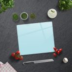 Decorita Düz Renk - Pudra Mavi | Cam Kesme Tahtası - Cam Kesme Tablası |29cm x 34cm - 29 x 34 cm