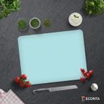 Decorita Düz Renk - Pudra mavi | Cam Kesme Tahtası - Cam Kesme Tablası | 30cm x 40cm - 30 x 40 cm