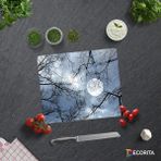 Decorita Gece Desen | Cam Kesme Tahtası - Cam Kesme Tablası | 29cm x 34cm - 29 x 34 cm