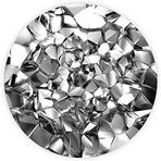 DECORITA Gümüş Kristal | Cam Kesme Tahtası (Çap 32cm)
